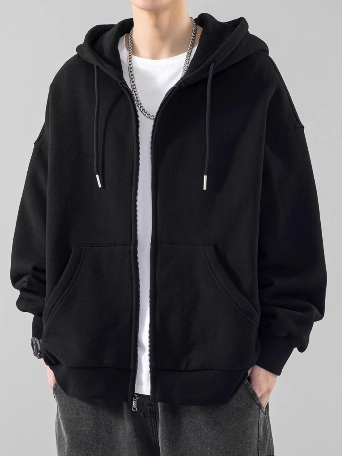 Streetwear Brand Hong Kong - Lockerer Herren-Hoodie Sweatshirt im Hongkong-Stil, lässige