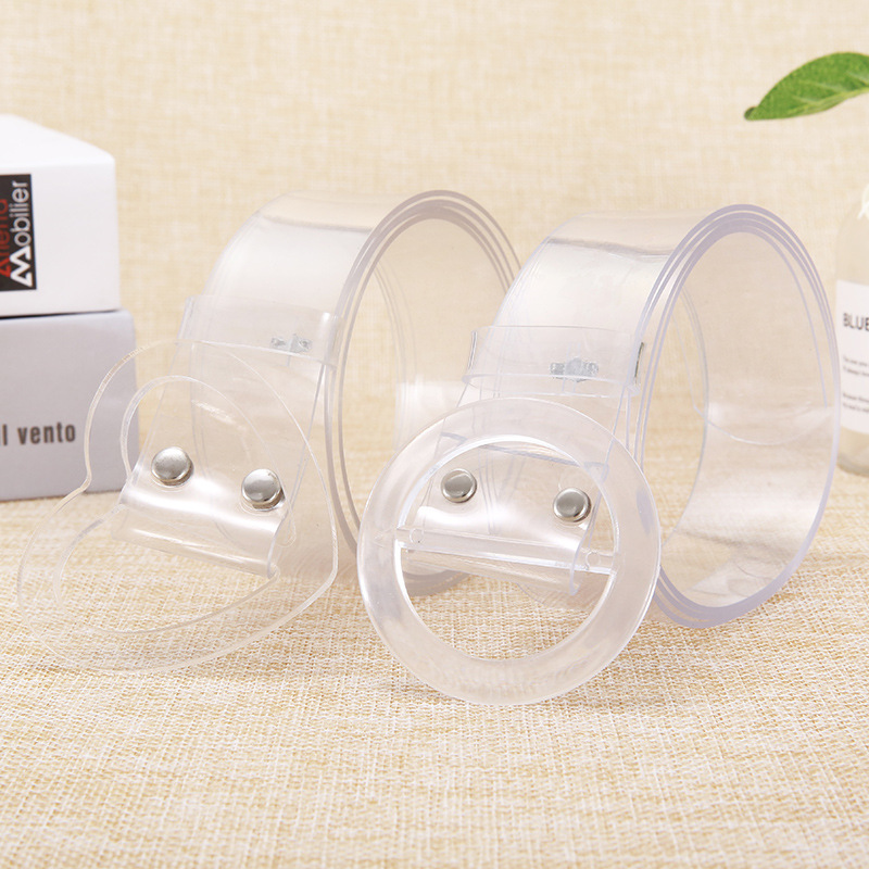 Off White Belt - Neue Transparente Kunststoff Einfarbig PVC Material