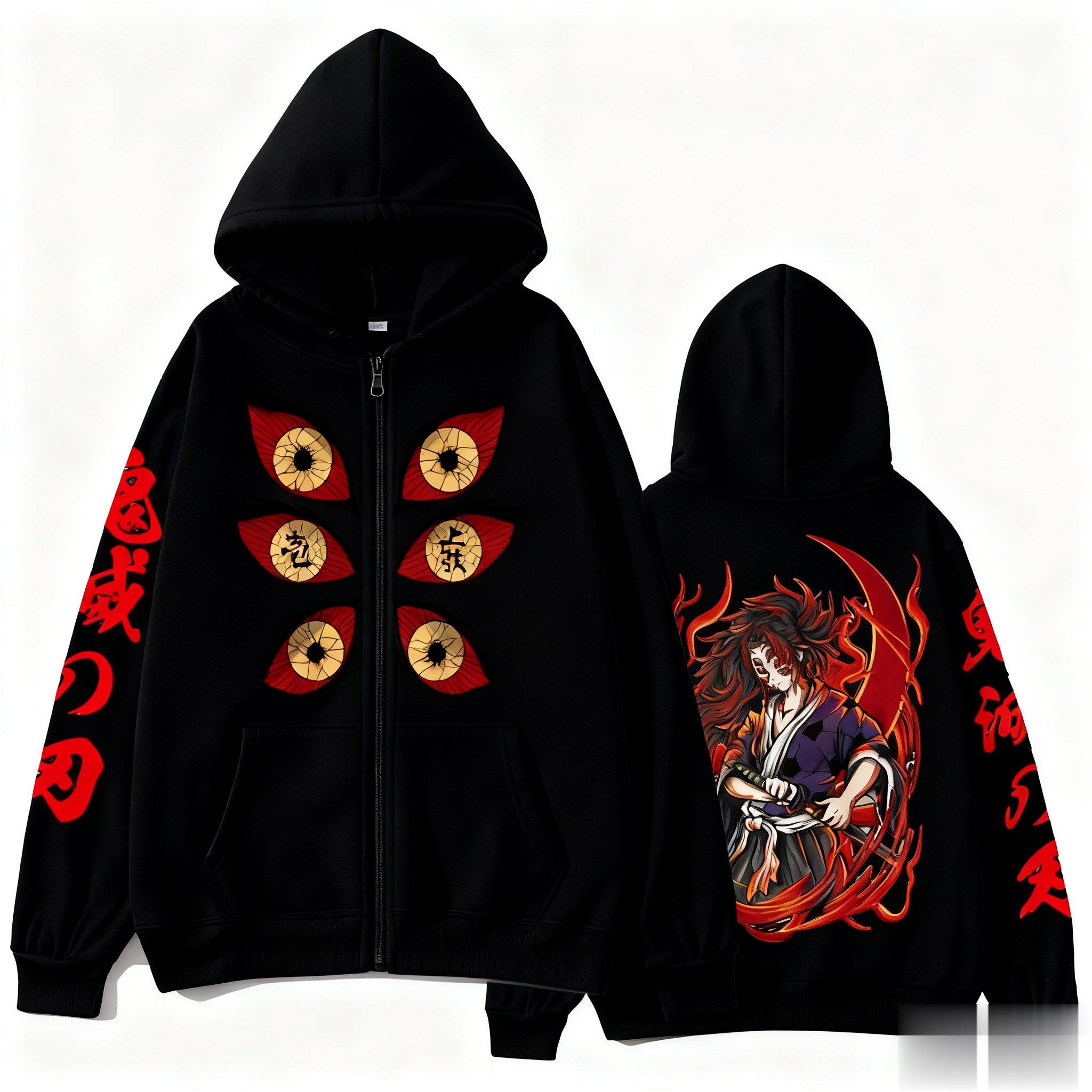 Streetwear Brand Y2K - Kokushibo Männer Herbst Winter 100% Baumwolle