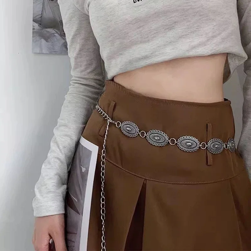 Off White Belt - Taillenketten-Accessoires im Ethno-Stil, böhmisches, vielseitiges Gürtel-Damenkleid,