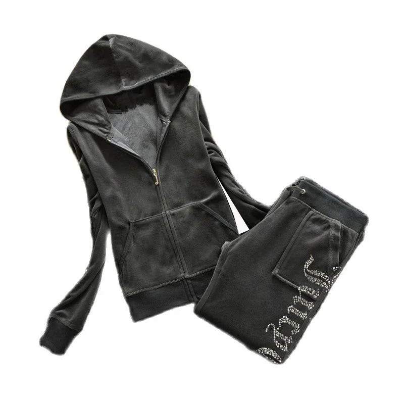 Streetwear Brand Y2K - Y2k Damen-Trainingsanzug Frühling/Herbst Hoodies Juicy Trainingsanzug