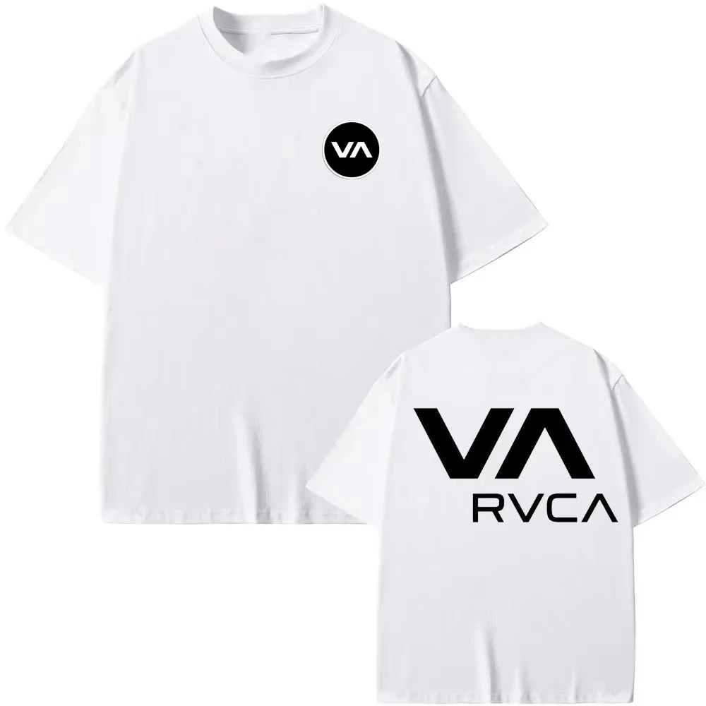 Streetwear Brand Clothing - RVCA T-Shirt Schwarzes T-Shirt Sommer Baumwoll-T-Shirt