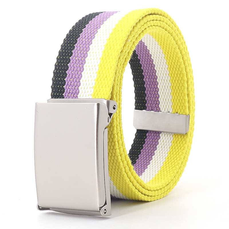 120 cm bunte Streifen Canvas G – Off White Belt Bewertung und Preis