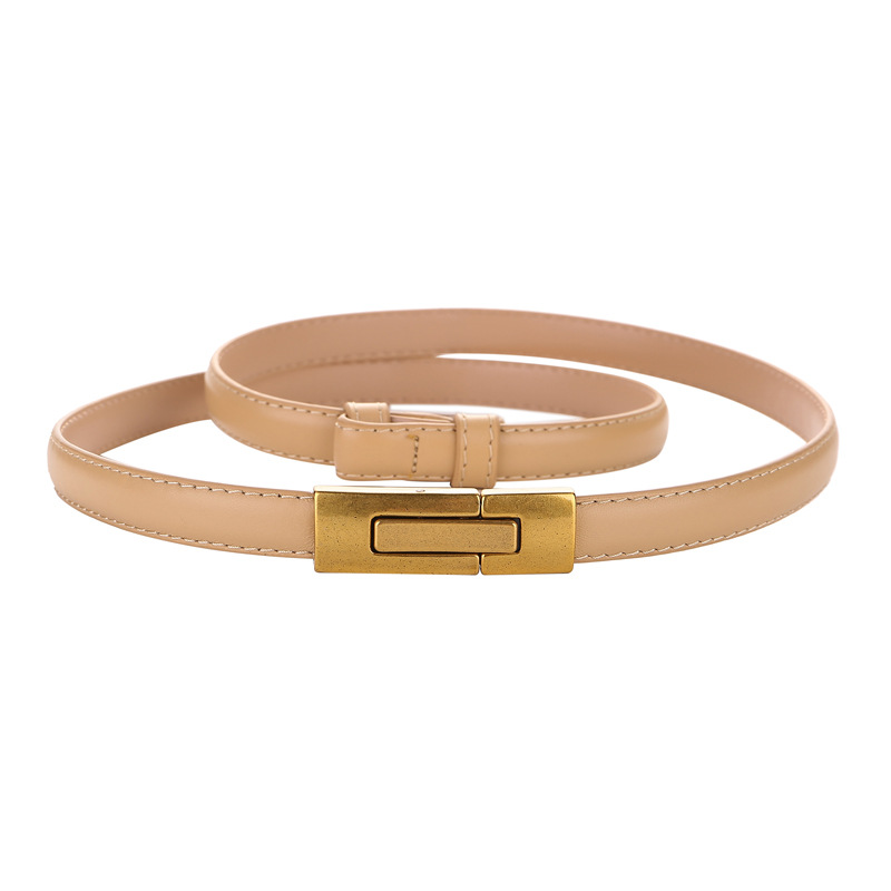 Dünner Gürtel aus echtem Leder – Off White Belt Bewertung und Preis